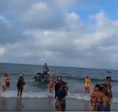Possível pane no motor pode ter levado piloto a realizar pouso na água