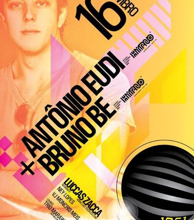 1051 Club promove noite com Dj Antônio Eudi e Bruno B