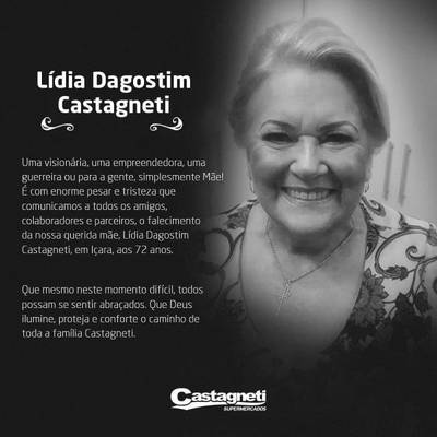 Proprietária da Rede Castagneti Supermercados morre aos 72 anos