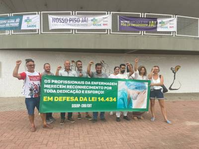 Profissionais da enfermagem reivindicam piso salarial da categoria