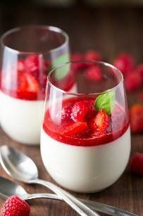 Panna Cotta Fácil de Natal