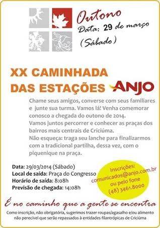 Caminhada para celebrar a chegada do outono