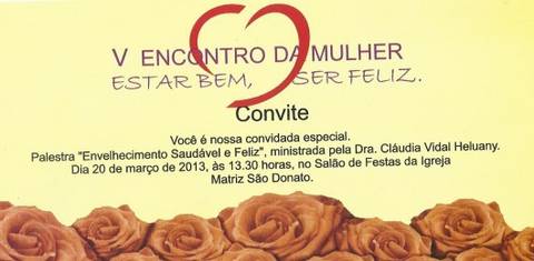 Secretaria de Saúde e FAI promovem 5º Encontro da Mulher