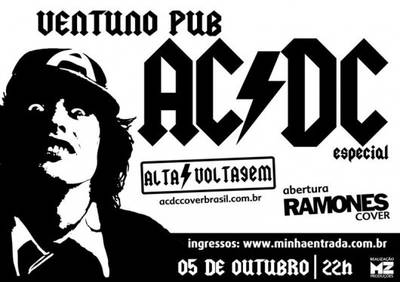 Ventuno Pub promove especial do AC/DC 