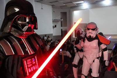 Em clima de Star Wars, calouros são recepcionados na UniSatc