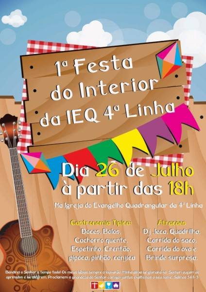 Igreja do Evangelho Quadrangular realiza Festa do Interior