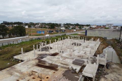 Após meses de paralisação, obras da nova sede da Câmara de Criciúma serão retomadas; veja vídeo e fotos