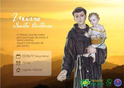 Hospital São José celebra missa em homenagem a Santo Antônio