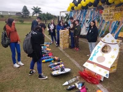 Alunos dos Clubes de Astronomia de Criciúma realizam lançamentos no Interclubes de Foguetes