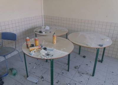 Atividade em sala de aula termina em princípio de incêndio em Braço do Norte