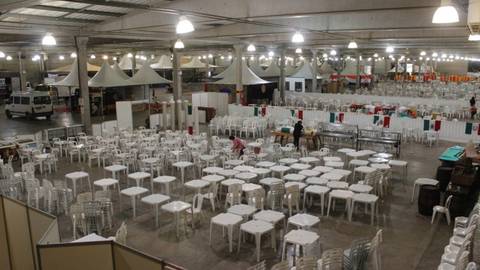 Estrutura quase pronta para a 26ª Festa das Etnias 