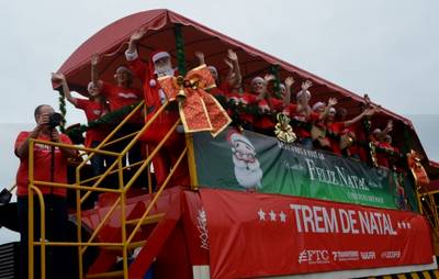 Trem de Natal da Ferrovia Tereza Cristina chega nesta quarta em Siderópolis