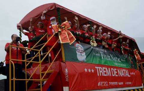 Trem de Natal da Ferrovia Tereza Cristina chega nesta quarta em Siderópolis