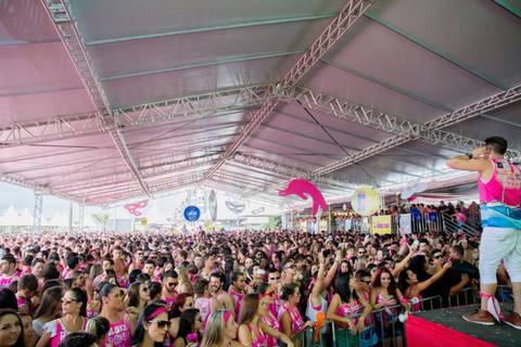 Bloco Rosa abre o carnaval de rua em Laguna