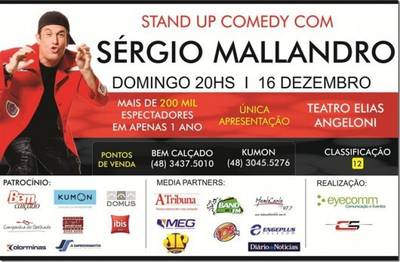 Sérgio Mallandro faz show em Criciúma