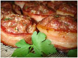 Medalhão de Carne Moída com Bacon