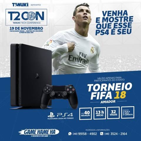 Torneio Amador De Fifa 18 - Na T2con 