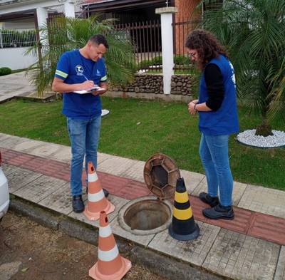 Trato por Criciúma realiza teste hidrossanitário em imóveis no São Luiz