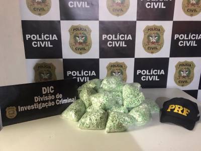 PRF e DIC apreendem 25 mil comprimidos de ecstasy na BR-101