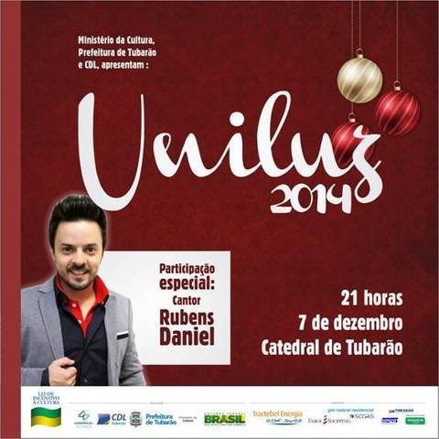 Rubens Daniel faz show gratuito em Tubarão neste domingo