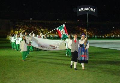 Delegação de Criciúma empolga em sua entrada