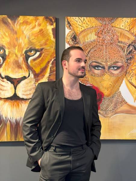 Moda e arte pintadas em telas chegam ao Nações Shopping com a exposição de Laerttes