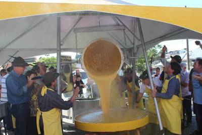 Polenta gigante será uma das atrações da prévia da Festa das Etnias