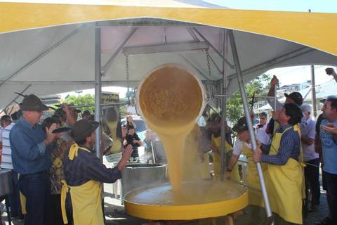 Polenta gigante será uma das atrações da prévia da Festa das Etnias