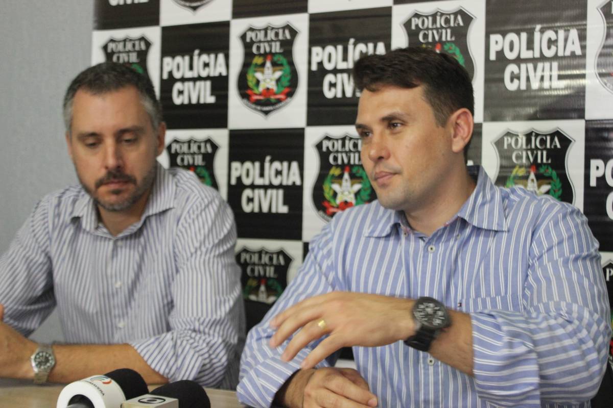 Delegados André Milanese e Antônio Márcio Campos Neves
