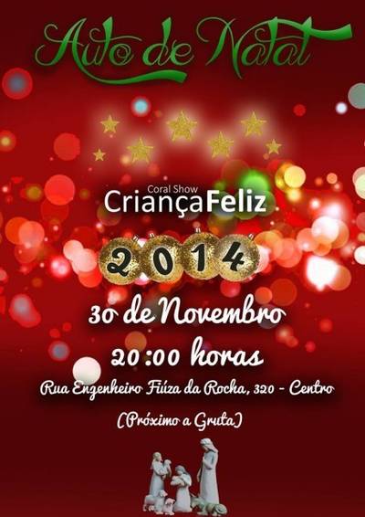 Auto De Natal Do Coral Show Criança Feliz