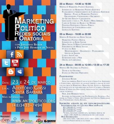Curso Eleições 2012: Marketing Político, Redes Sociais e Oratória