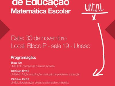I Seminário Interinstitucional De Educação Matemát