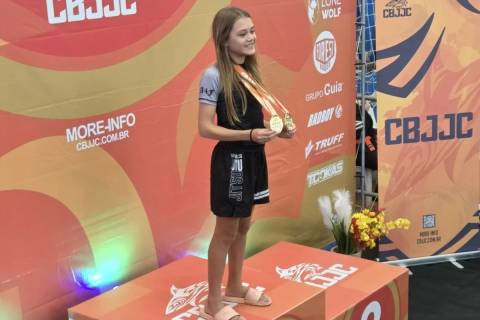 Atleta de Forquilhinha conquista medalhas de ouro em competição de jiu-jitsu