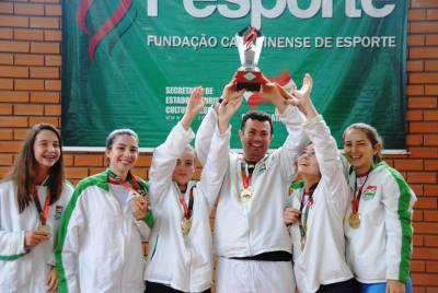 Criciúma é bicampeã no tênis feminino da Olesc