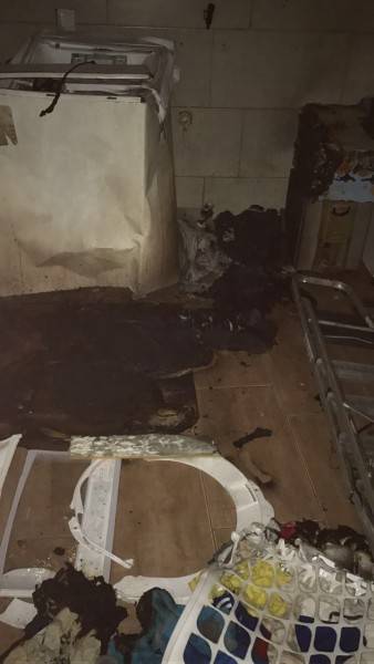 Morador é socorrido com queimaduras após explosão com serra elétrica
