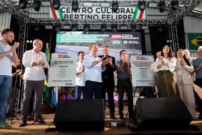 Pedras Grandes: rodovia da Imigração Italiana é entregue durante Festa da Colônia Azambuja
