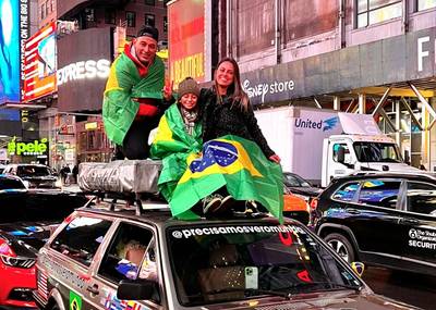 Família de Imbituba realiza sonho viajando de Parati até os Estados Unidos
