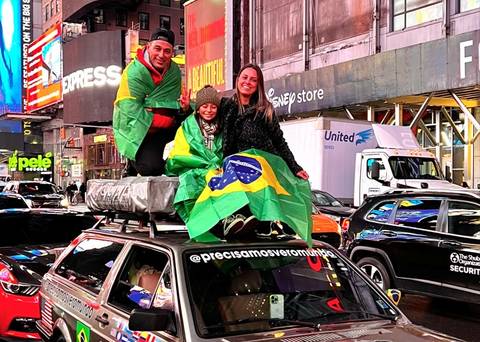 Família de Imbituba realiza sonho viajando de Parati até os Estados Unidos