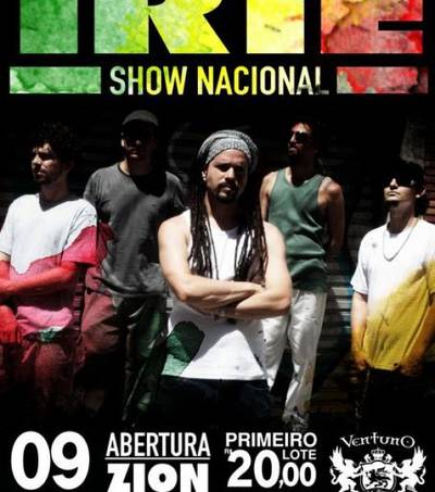 Banda catarinense de reggae, Iriê, fará show no Ventuno Pub
