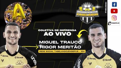 Ao vivo: Apresentação do lateral Miguel Trauco e do volante Higor Meritão