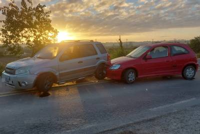 Criança de 3 anos fica ferida em colisão traseira na SC-443, em Morro da Fumaça