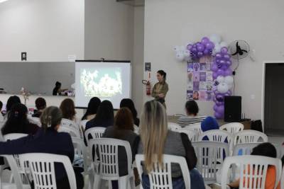 Agosto Lilás: Balneário Rincão reúne 60 mulheres em ações de conscientização
