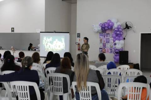 Agosto Lilás: Balneário Rincão reúne 60 mulheres em ações de conscientização