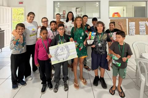Gincana promove integração e diversão para crianças atendidas pelo SCFV em Siderópolis