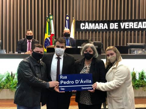 Vítima da Covid-19, Pedro D’ávila é homenageado pela Câmara de Vereadores de Araranguá