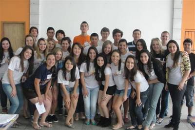 Almoço do 2º Ano do ensino médio do Colégio Extensão X - Araranguá