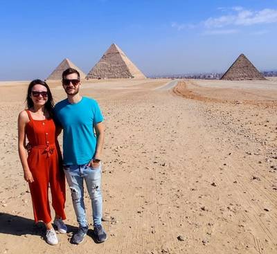 Casal de Criciúma coleciona 14 países visitados em viagem pelo mundo  