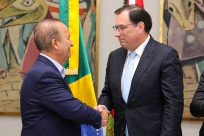 Governador Jorginho Mello transmite cargo ao presidente do Tribunal de Justiça de SC