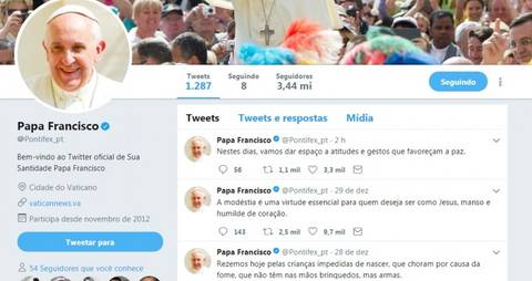 Paz, a palavra de ordem do Papa Francisco