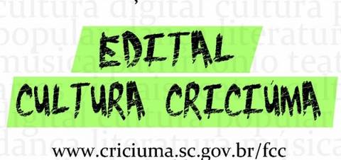 Divulgados os selecionados para o Edital Cultura Criciúma 